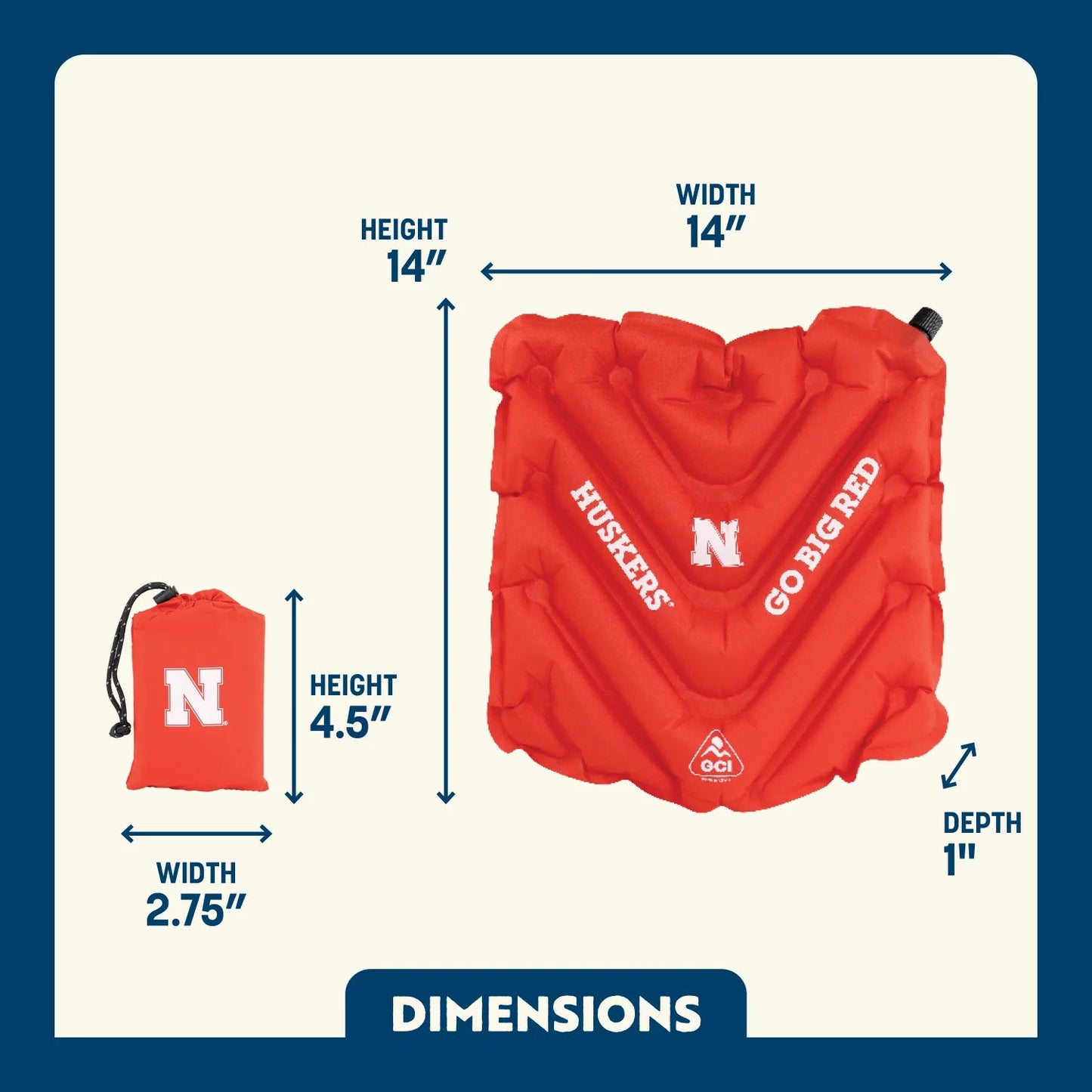 College V Seat™ Inflatable Stadium Cushion